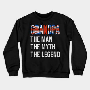 Grand Father British Grandpa The Man The Myth The Legend - Gift for British Dad With Roots From  Great Britain Crewneck Sweatshirt